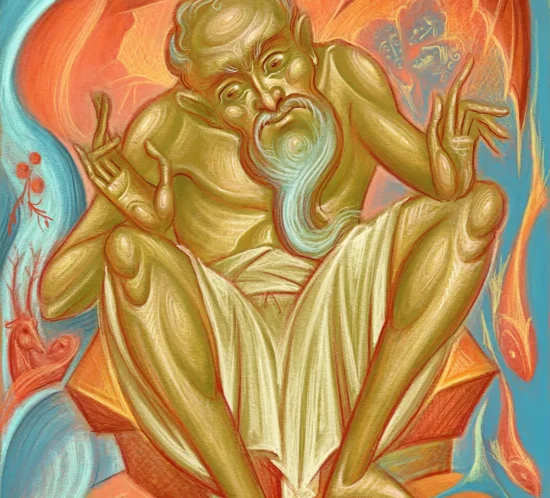 The story teller. Digital painting